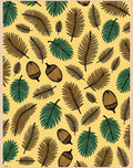 Amber Acorn Fern Leaf Repeat Rug
