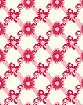 Sweet Pink Ribbon and Flower Lattice Rug