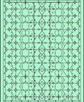 Black Diamond Geometric Symmetry Rug