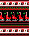 Red Green Sleigh Candy Cane Stripes Rug