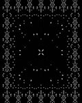 Minimalist Black and White Geometric Frame Rug