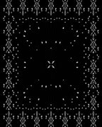 Minimalist Black and White Geometric Frame Rug