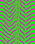 Vibrant Neon Zebra Stripes Rug
