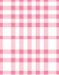 Pink White Gingham Check Rug