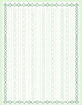 Emerald Green Vertical Ribbon Arrangement Rug