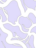 White Lavender Flowing Organic Weave Rug