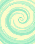 Aqua Swirl Abstract Brushstroke Rug