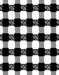 Black White Gingham Interlocking Squares Rug