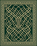 Celtic Knot Emerald Gold Intertwined Rug