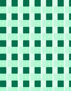 Emerald Green Checkered Squares Rug