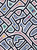 Abstract Geometric Color Block Rug