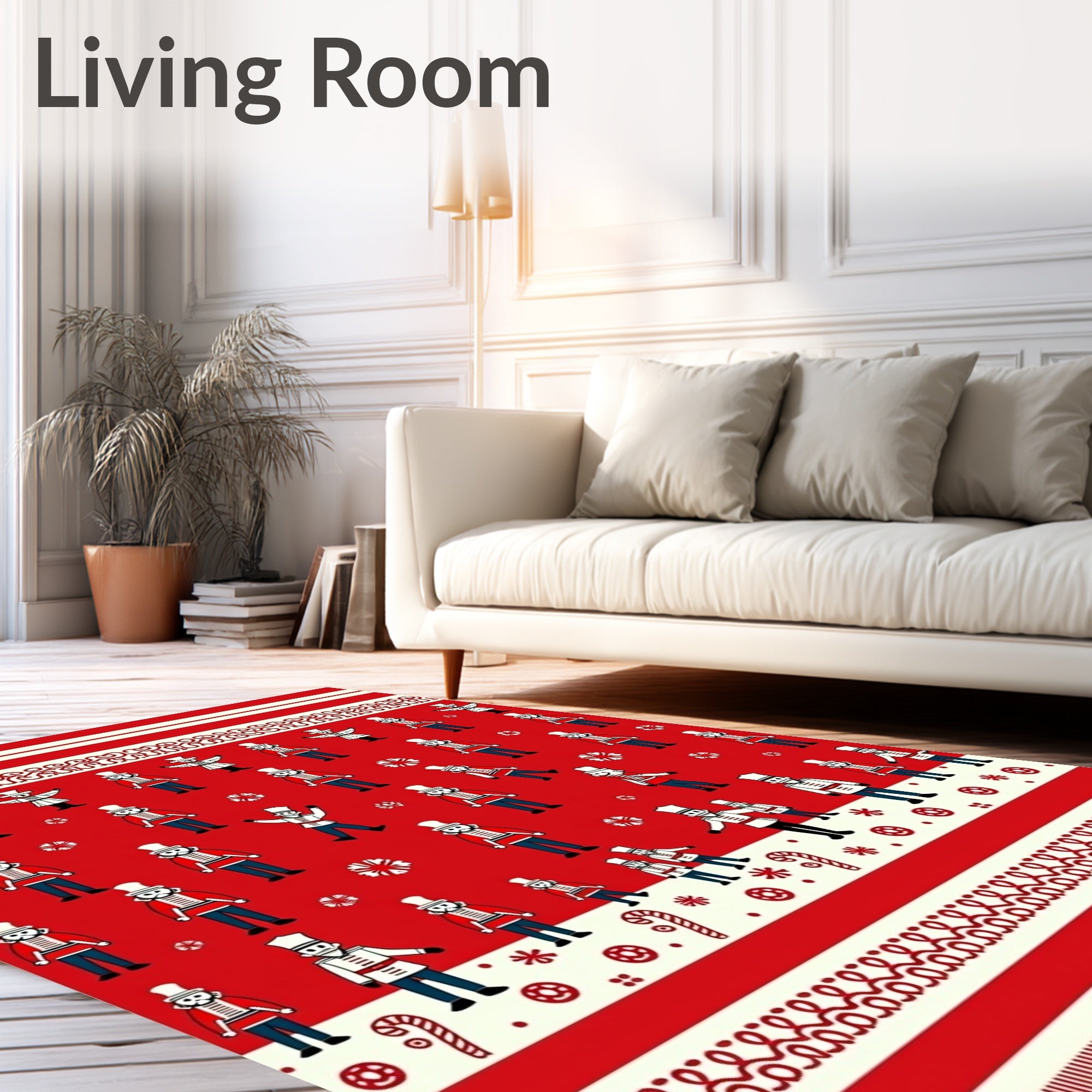 Red Toy Soldier Holiday Collection Rug