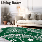 Emerald Forest Starburst Medallion Rug