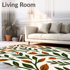 Terracotta Tulip Garden Foliage Rug