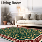 Emerald Gold Traditional Scrollwork Rug