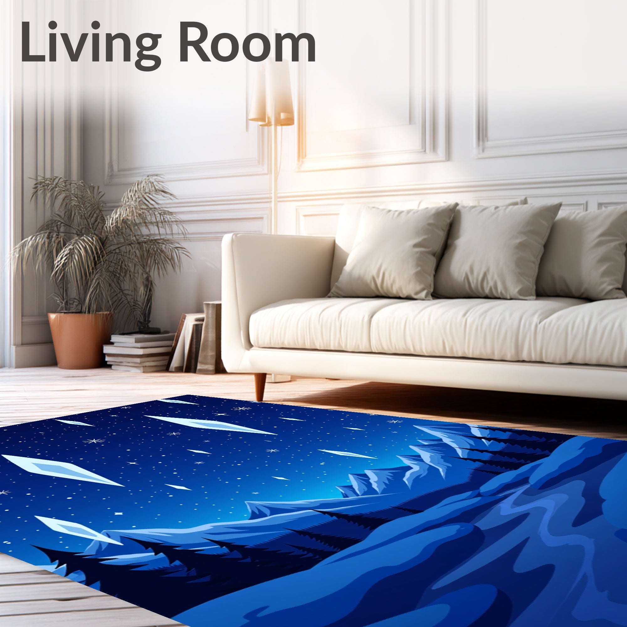 Winter Night Crystal Sky Rug