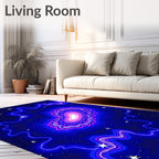 Cosmic Nebula Galaxy Swirl Rug