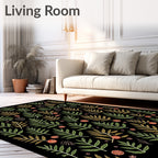 Botanical Sprigs Autumn Forest Rug