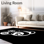 Bold Billiard Balls Scattered Arrangement Rug