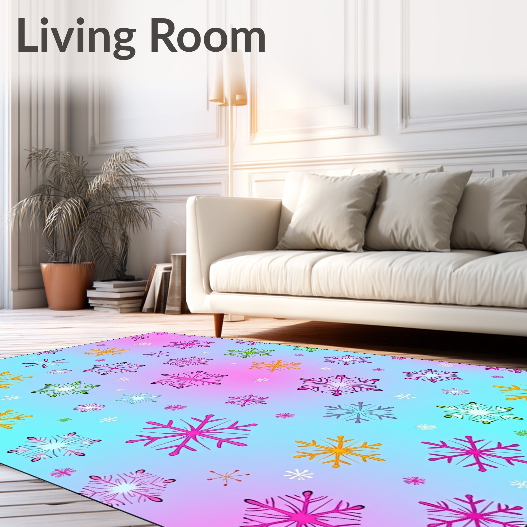 Colorful Snowflake Cluster Gradient Rug