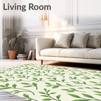 Leafy Green Vine Botanical Rug