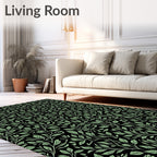 Verdant Leaf Branch Arabesque Rug