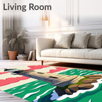 Coastal Lighthouse Anchor Clouds Ocean Rug