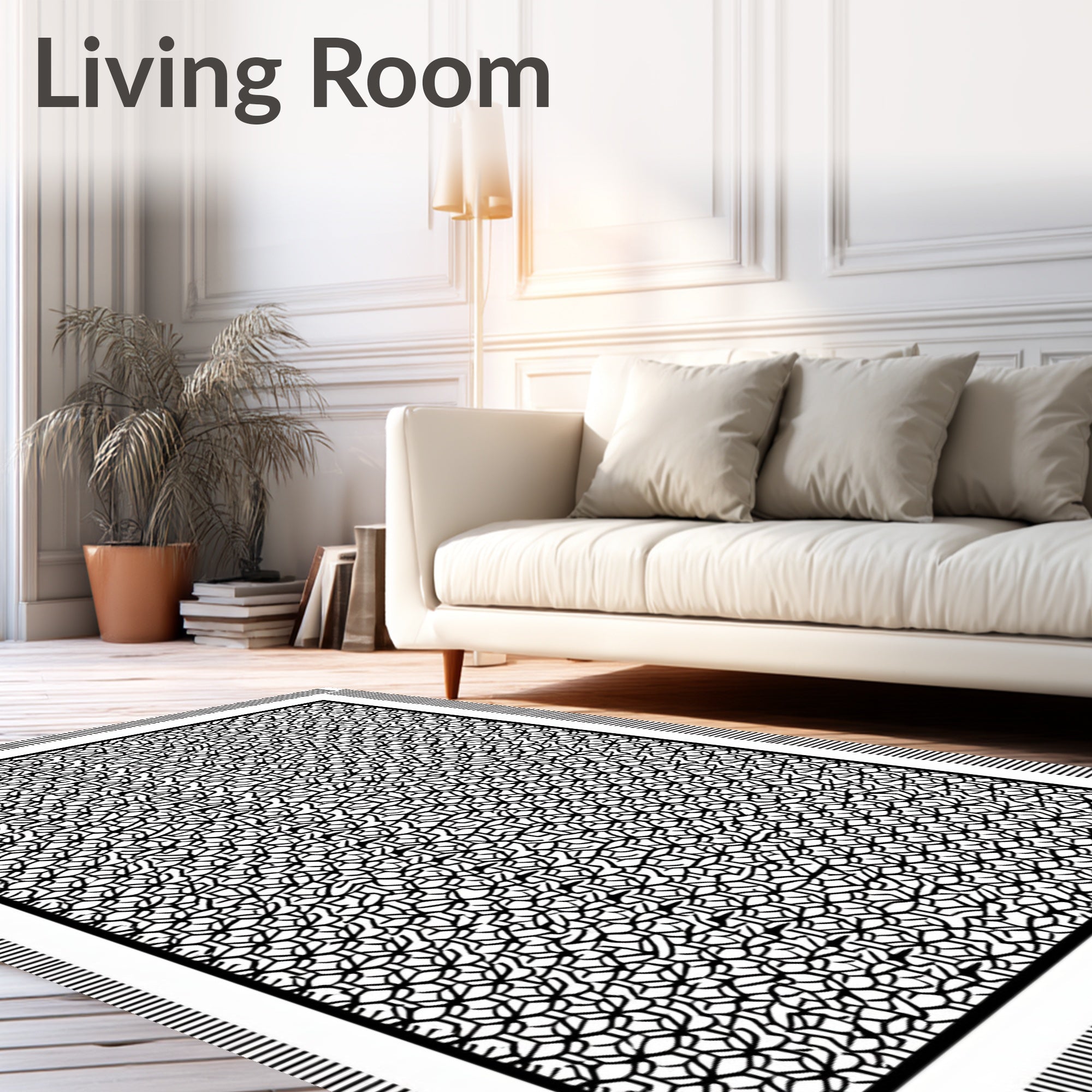 Monochromatic Organic Geometric Lattice Rug