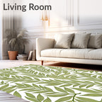 Verdant Green Leafy Branches Rug