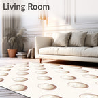Cream Pearl Dot Scatter Rug