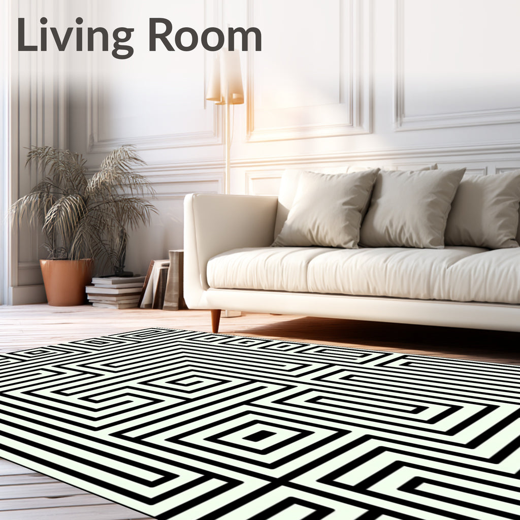 Abstract Linear Path Workrug Rug