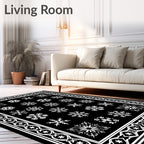 Winter Wonderland Snowflake Collection Rug