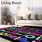 Bright Alphabet Chart Colors Rug