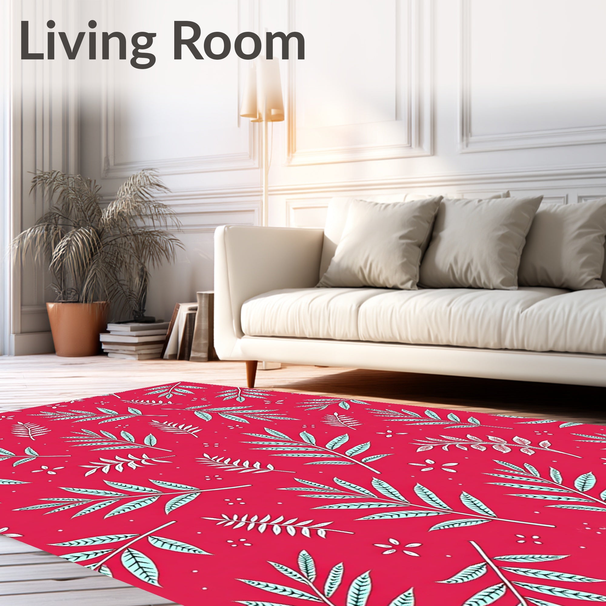 Crimson Leaves Botanical Garden Rug