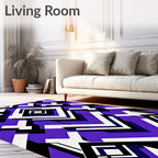 Bold Geometric Diamond Rhombus Rug