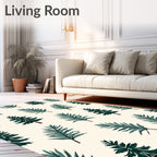 Forest Pine Leaf Collage Rug