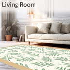 Verdant Foliage Botanical Sprigs Rug
