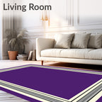 Regal Amethyst Bold Border Rug