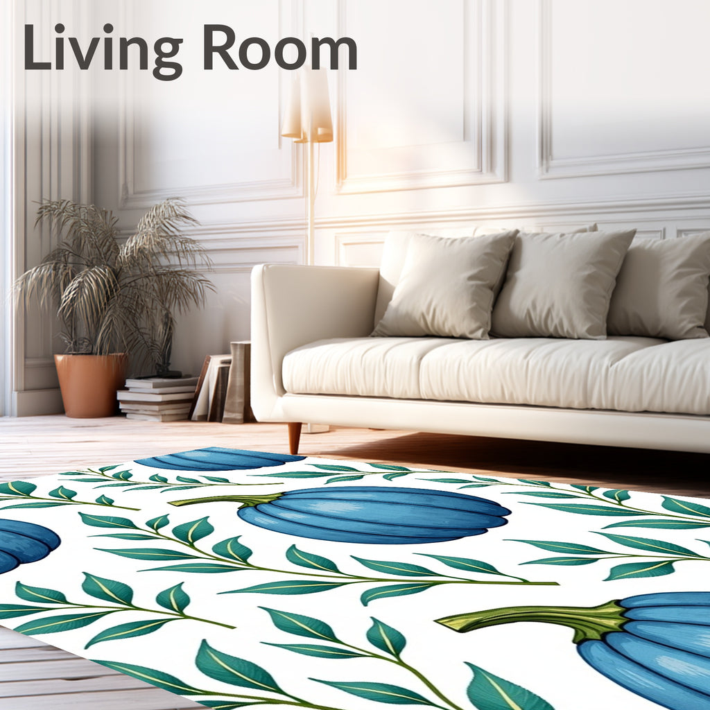 Blue Pumpkin Branch Medley Rug