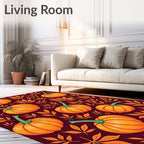 Pumpkin Leaf Autumnal Harvest Rug