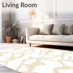 Neutral Beige Organic Flow Rug
