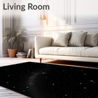 Cosmic Interstellar Starry Night Rug