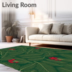 Emerald Green Pine Berry Rug