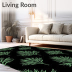 Mint Green Branch Cluster Repeat Rug