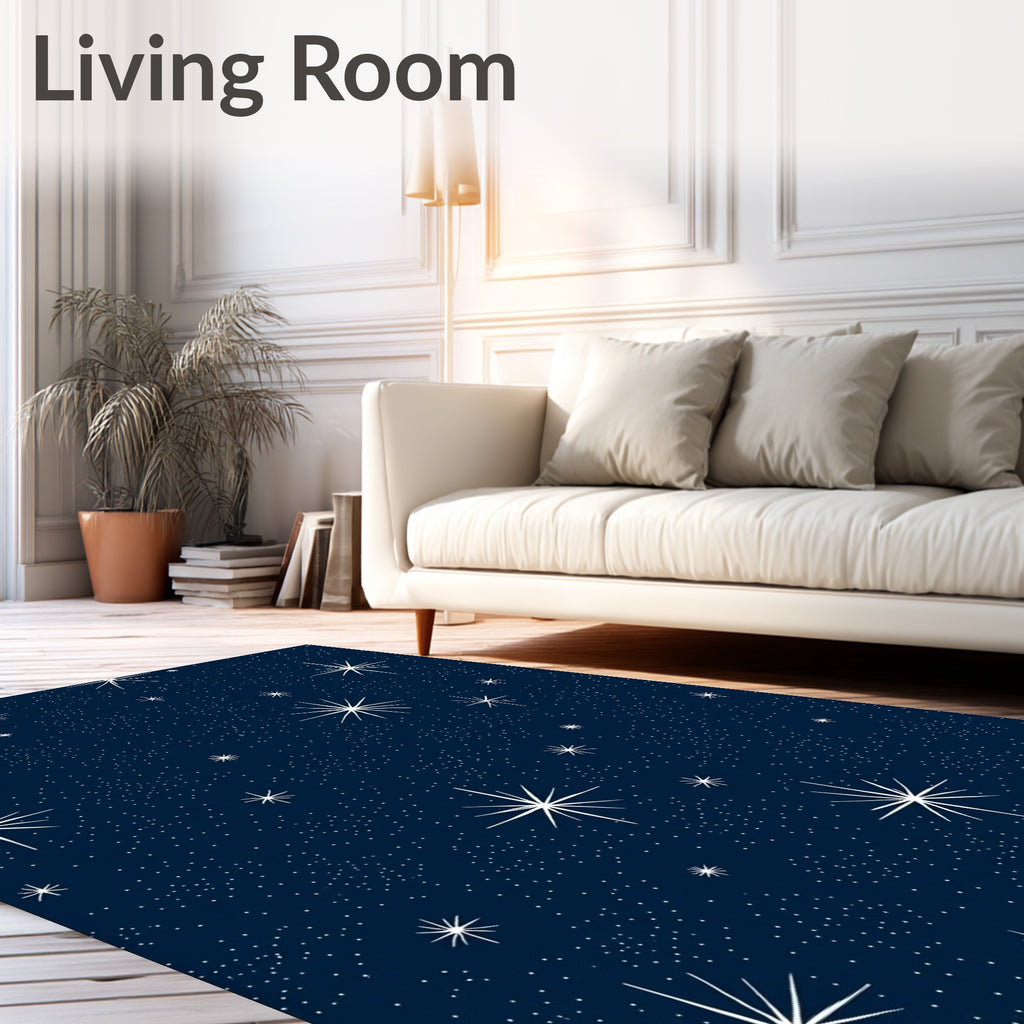 Night Sky Starry Field Rug