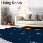 Night Sky Starry Field Rug