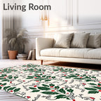 Spiced Holly Berry Vine Foliage Rug