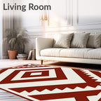 Crimson Diamond Navajo Geometric Rug
