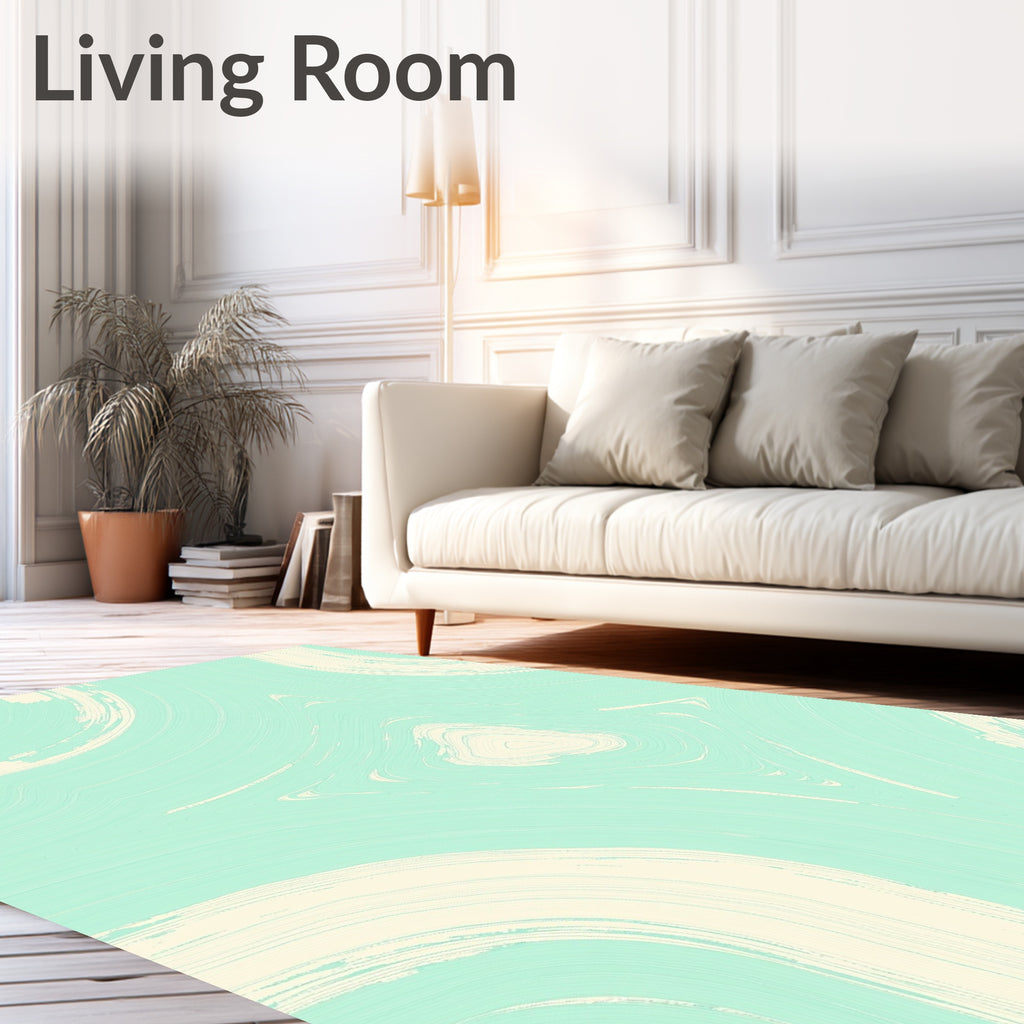 Serene Mint Swirl Fluidity Rug