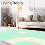 Serene Mint Swirl Fluidity Rug